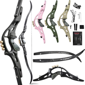 ILF 62" Recurve Bow 19'' Riser Counterweight 30-60lbs Archery American Hunting - Picture 1 of 24