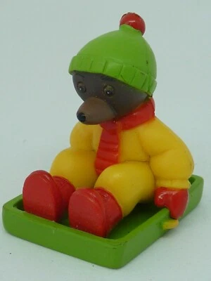 ANCIENNE FIGURINE PVC SCHLEICH PAPO BULLYLAND ETC..PETIT OURS BRUN N° 4 - Photo 1/4