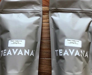 NEW! RARE! 1 POUND TEAVANA 🍑🍑 PEACH TRANQUILITY HERBAL TEA 🌈 SEALED GRAY BAG - Picture 1 of 10