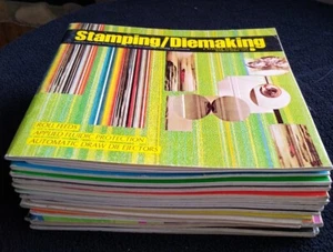 VINTAGE STAMPING / DIEMAKING JOURNAL MAGAZINE LOT OF 17 VARIOUS 1971-1974 - Foto 1 di 11