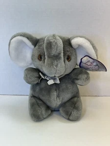 Peluche de elefante vintage My Toy Lemonwood Asia Ltd con etiqueta - Imagen 1 de 10