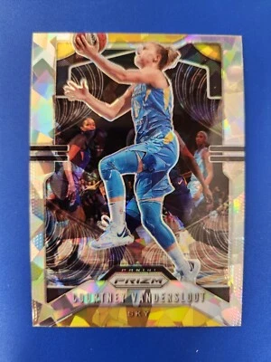 2020 Panini Prizm WNBA COURTNEY VANDERSLOOT CRACKED ICE PRIZM SP #14 - Image 1 of 2