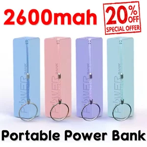 Caricabatteria Power Bank Portatile 2600mAh USB Emergenza per Cellulare - Foto 1 di 7
