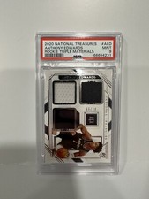 2020 National Treasures Anthony Edwards Rookie TRIPLE #PATCH /99 - PSA 9