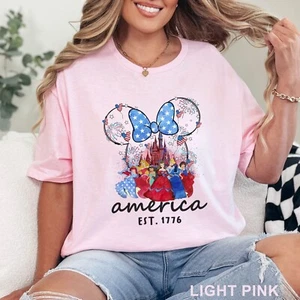 Disneyland USA Girls Shirt, Independence Day Shirts, Princess Shirt, 203195 - Picture 1 of 24