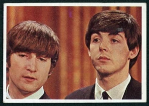 1964 The Beatles Topps Color Near-Mint Card - #13 John And Paul, John Speaking - Bild 1 von 3