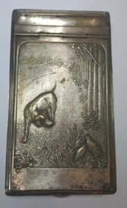 Vintage Silver Plated Notebook Hunting PRESENTATION BOOK LUXURY DESK NOTEBOOK... - Picture 1 of 12