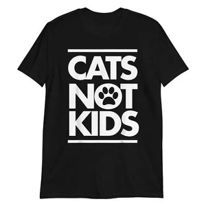T-Shirt Katzen nicht Kinder lustig Katzenliebhaber Unisex - Bild 1 von 4