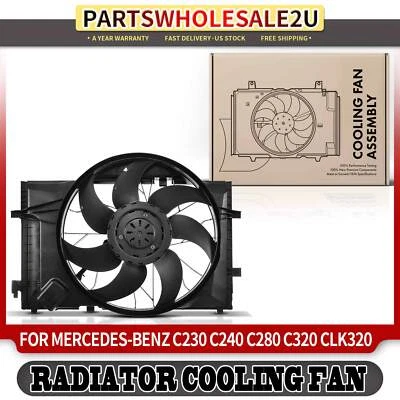 Engine Radiator Cooling Fan Assembly 623280 for Mercedes Benz W203 C230 CLK350 - Image 1 of 4