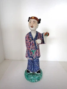 Antique Chinese Porcelain Immortal Figure Late Qing Dinasty Intact - Picture 1 of 5