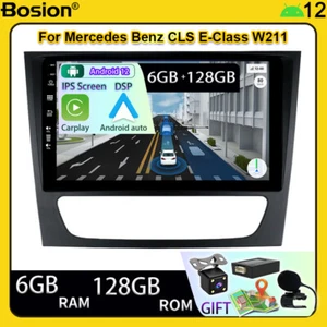128GB Android 14 Autoradio Car Stereo Carplay Per Mercedes Benz CLS E-Class W211 - Foto 1 di 24