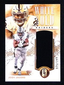 2023 Panini Gold Standard White Gold Josh Jacobs Patch #/299