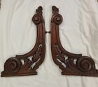 Pair Of Victorian Walnut Dressing Table Arms