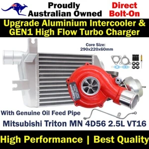 GEN1 High Flow Turbo+Intercooler+Oil Feed Pipe For Mitsubishi Triton MN 2.5L - Bild 1 von 14