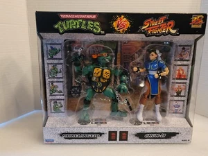 TMNT Michelangelo vs Chun-Li Action Figures By Playmates. New in Sealed Box. - Picture 1 of 6