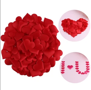 Lote de 100 piezas de tela amor corazón esponja boda fiesta decoraciones día de San Valentín - Imagen 1 de 10