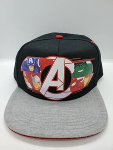 Marvel Avengers - Captain America, Thor, Hulk, Iron Man Snapback Hat Cap - Imagen 1 de 3