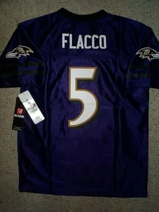Baltimore Ravens JOE FLACCO nfl Jersey YOUTH KIDS BOYS CHILDRENS (XXL-XL-2XL-18) - Picture 1 of 4