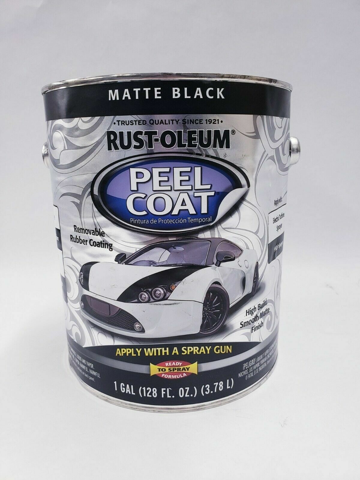 rust oleum peel coat black