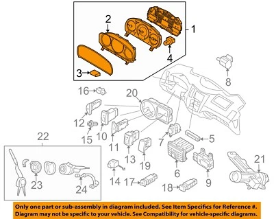 Medidor de velocímetro usado se adapta a: Hyundai Veracruz Cluster 2008 MPH AWD con opción de viaje 96 Foto 1 de 3