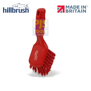 Hill Brush lachsrot farbcodiert steif Polypropylen Handaufroller Hygienebürste - Bild 1 von 1