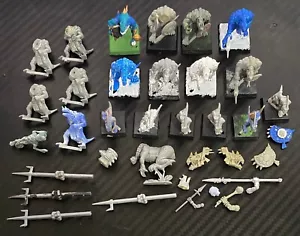 warhammer fantasy - assorted lizardmen spare model parts, used. - Bild 1 von 2