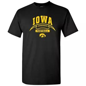 Camiseta de fútbol americano Iowa Hawkeyes media luna - negra - Imagen 1 de 7