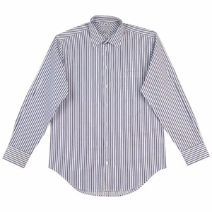 Mens Business Corporate Sateen Stripe Long Sleeve Shirt New | SACHI - Picture 1 of 3