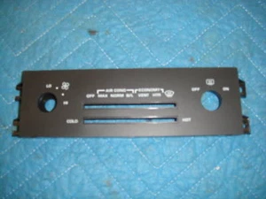 1985-1989 C4 CORVETTE AC CONTROL HEAD FACEPLATE - Picture 1 of 1