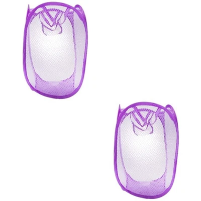  2 Pack Wäschesammler Korb Zusammenklappbarer Wäschekorb Schmutziger Kleidung - Bild 1 von 4