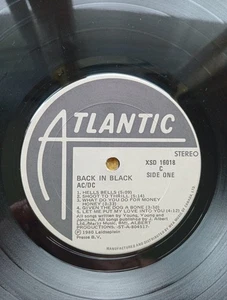 AC/DC Back In Black 1980 Canada Atlantic 1st Press - Picture 1 of 9