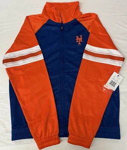 New York Mets Women's Medium Full Zip GIII for Her Jacket with Rhinestones *Z021 - Picture 1 of 5