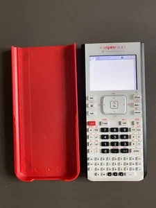 TI- nspire CX II-T - Grafikrechner - Schwarz/Weiß - Rote Schutzhülle - Bild 1 von 3