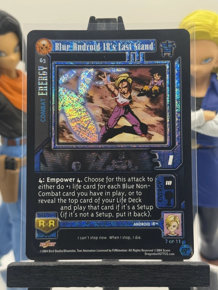 Dragon Ball GT TCG Blue Android 18s Last Stand 63 Super 17 Saga 1st Alt Foil! - Image 1 of 1