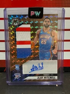 2024-25 Panini Mosaic Ajay Mitchell Rookie Auto Patch #/75 RPA Bronze #RJA-AJY - Picture 1 of 2