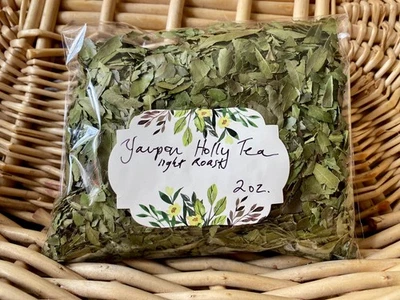 Té Yaupon Holly - tostado ligero - 2 oz. Foto 1 de 2