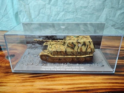 Tanque modelo Italia 1:72 Panzerjager Tiger (P) Elefant Sd.Kfz.184 1944 con estuche Foto 1 de 4