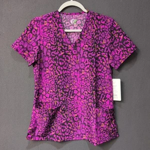GT Performance Scrub Top, Purple Women's Size Small - Picture 1 of 6