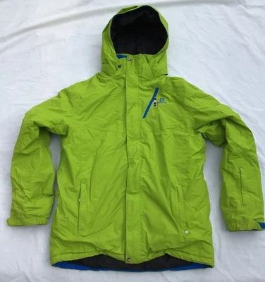 Salomon Clima Pro Ski Jacket/Removable Hood/AOP Snowboard Winter = Boys XL (14Y) - Image 1 of 4