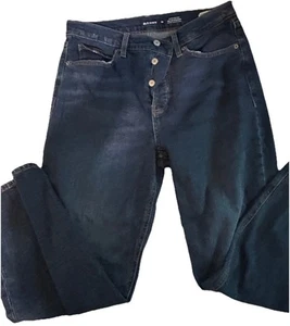 Jeans Old Navy para mujer 10 Sky-Hi rectos tiro extra alto medio elástico 32x27 - Imagen 1 de 5