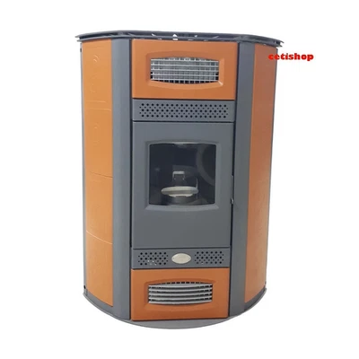 TERMO STUFA A PELLET  AD ANGOLO ANSELMO COLA TERMO JUTTA 23 KW  Termostufa idro - Immagine 1 di 4