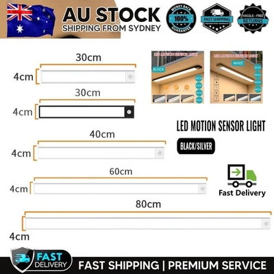 Motion Sensor Under Closet Light Rechargeable Magnetic Cabinet Dimmable LED Lamp - image 1 of 4