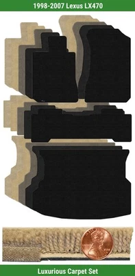 Juego de alfombrillas Lloyd Custom Luxe para Lexus LX470 1998-2007 (4 piezas) #VP6 Foto 1 de 4