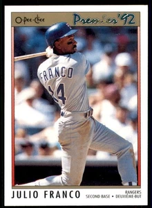 O-Pee-Chee Premier 1992 #15 Julio Franco - Imagen 1 de 2