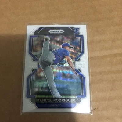 2022 Panini Prizm - Tier II White Wave Prizm #153 Manuel Rodriguez (RC) - Image 1 of 2