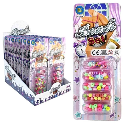DIY Armband Perlen Set für Kinder – bunte Perlen in verschiedenen Formen - Bild 1 von 4