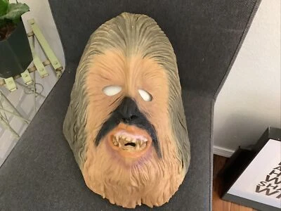 Lucas Films Star Wars Chewbacca Wookie Rubber Costume Mask Rubies Adult Size - Image 1 of 4