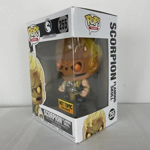 Funko Pop Scorpion teschio fiammeggiante 255 Mortal Kombat X fantastico argomento nuovo in scatola - Foto 1 di 12