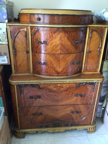 vintage Victorian chest of drawers furniture Cover