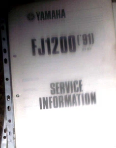 YAMAHA FJ1200 SERVICE INFORMATJON MANUAL 1991 - Picture 1 of 2